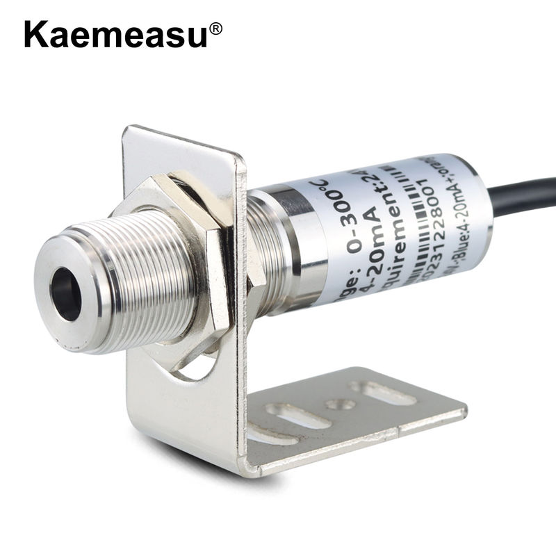 Kaemeasu 4 ~ 20mA Sensor de temperatura de acero inoxidable Transmisor de pirómetro infrarrojo de alta temperatura industrial