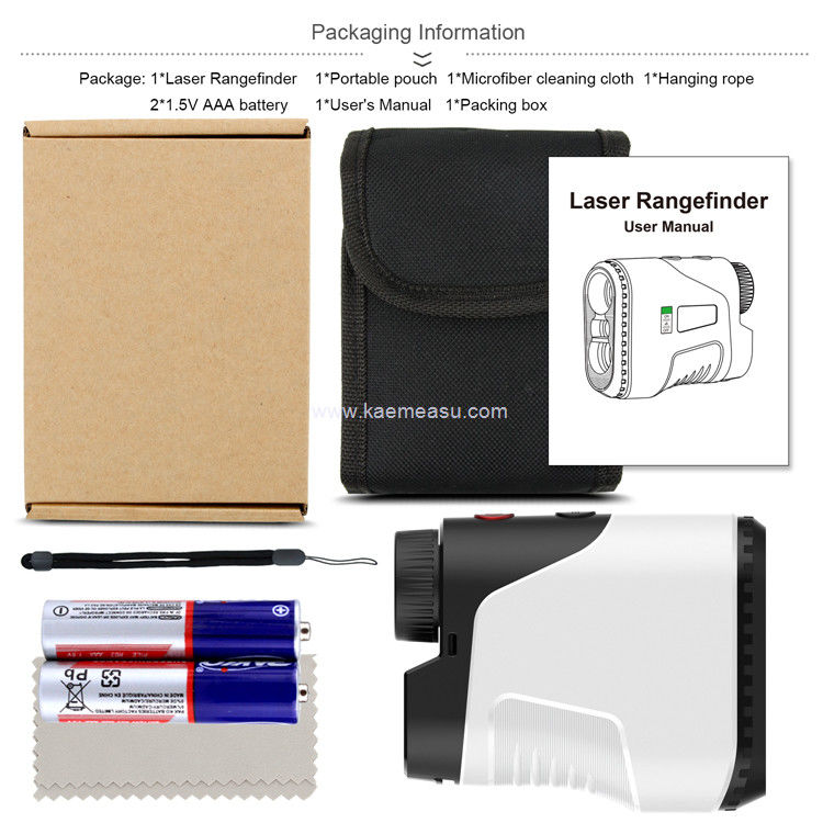 Kaemeasu OEM ODM Caza Disparar Rango Finder Slope Switch Telescopio A prueba de agua Golf Rangeinder D1000