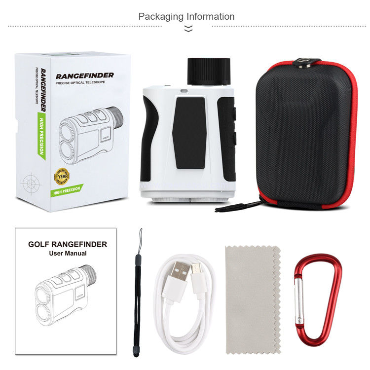 Kaemeasu 1000m Laser Rangefinder Recargable LCD Display Golf Rangefinder con Adsorción Magnética H1000H