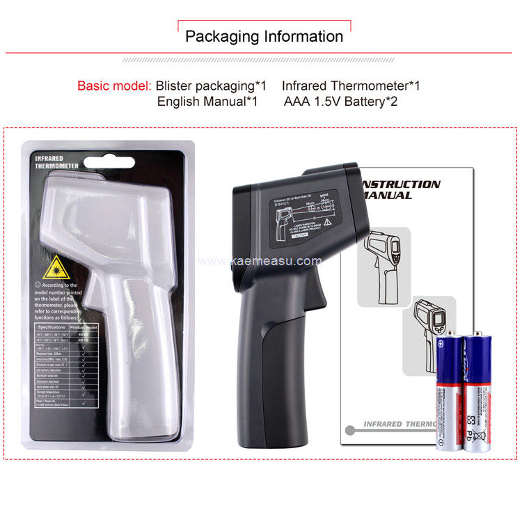 Kaemeasu 550 ° C Arma térmica de alta precisión con infrarrojos para aceite / hielo / caldera / barbacoa