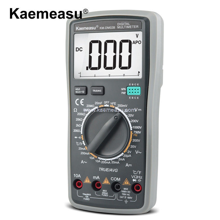 Kaemeasu 02B OEM ODM Multimétricos eléctricos True RMS Tester de resistencia a la corriente, capacidad y tensión