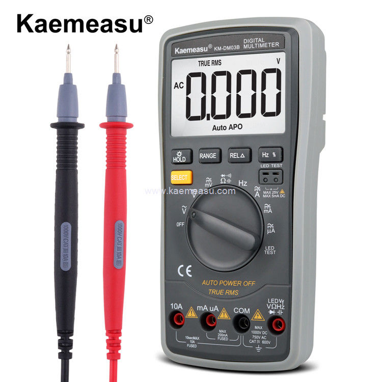 Kaemeasu 03B Multimetro electrónico industrial de alta precisión inteligente anti quemado 1000V CA DC Multimetro digital