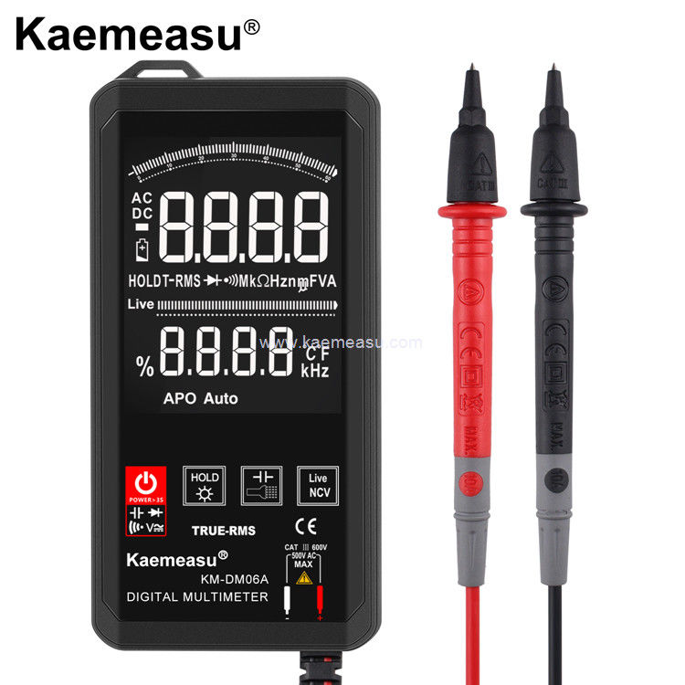 Kaemeasu EBTN Display pantalla táctil Multiméter digital 6000 cuentas Multimetro detector de voltaje