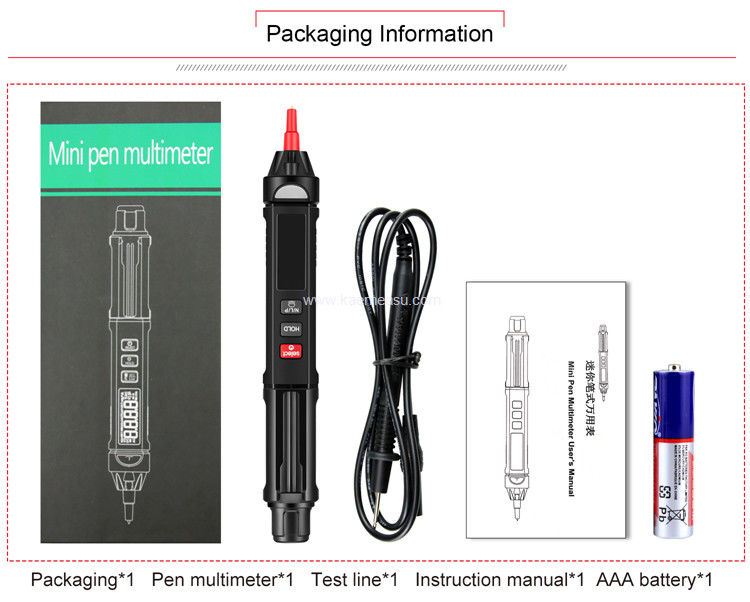 Kaemeasu 6000 cuenta con un multímetro digital con detector de voltaje