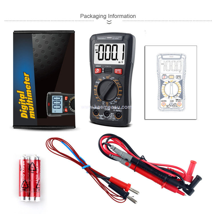 Kaemeasu 09C Misión de voltaje actual NCV Multiméter digital inteligente OEM ODM