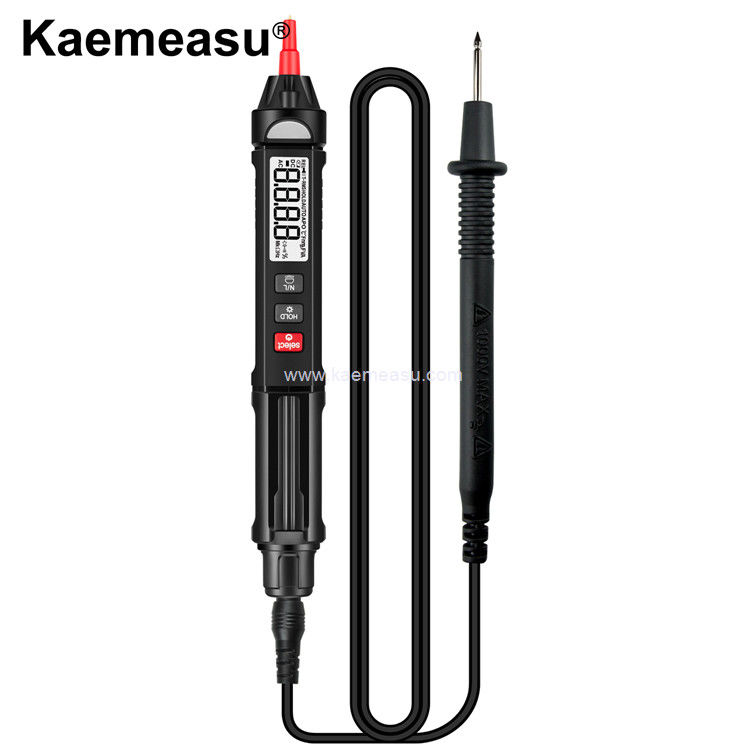 Kaemeasu 07A Pantalla LCD Multiméter Tipo de bolígrafo Prueba de tensión Anticombustión