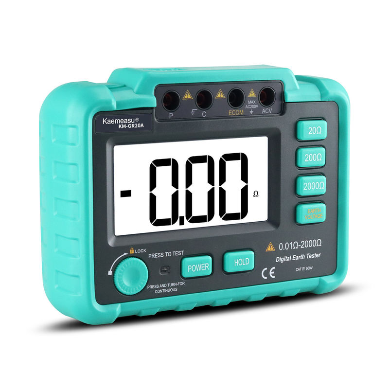 Kaemesau AC 200V Tester de resistencia a la puesta a tierra Megohmmeter Tester de resistencia al circuito de medición Tester de resistencia a la tierra Tester GR20A