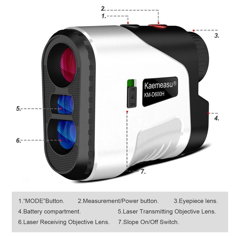 Telescopio Métro de distancia Múltiples modos Para la caza Telerómetro láser Golf Telerómetro láser