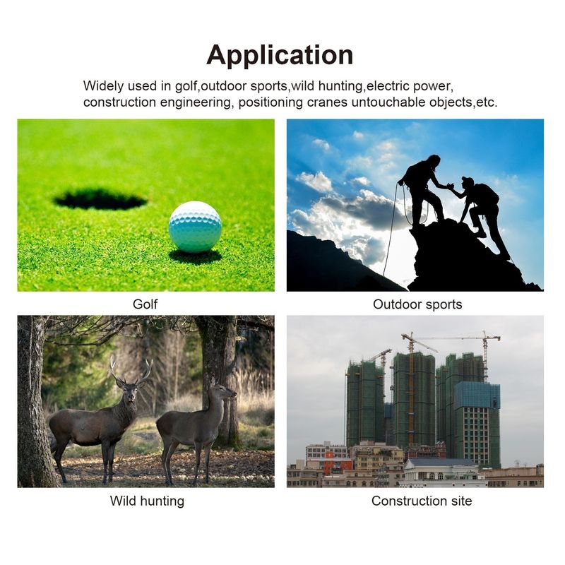 golf medidor de distancia láser deportes al aire libre de caza medidor de distancia portátil telescopio medidor de distancia láser