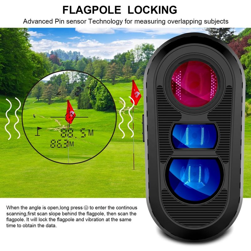 OEM Telescopio Deportivo al aire libre Laser Rangefinder 450M-1000M Alcance de pendiente Caza Disparar Golf Distancia medidor