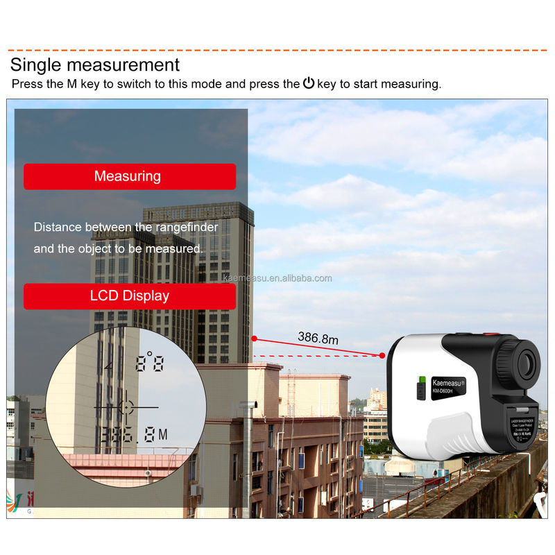OEM Telescopio Deportivo al aire libre Laser Rangefinder 450M-1000M Alcance de pendiente Caza Disparar Golf Distancia medidor