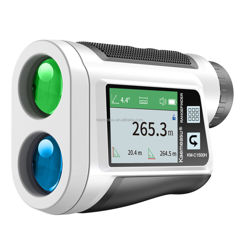 OEM 6x Medidor de distancia Laser Montado Medidor de distancia Golf Medidor de distancia láser Batería de litio Tipo de toque recargable Pantalla de color IP54