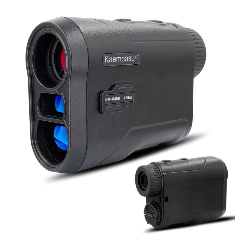 Medidor de distancia de golf portátil digital de caza con láser.