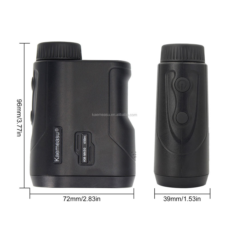 OEM de buena calidad medidor de distancia láser recargable de 450 metros medidor de distancia láser digital de caza/golf/deporte/ingeniero