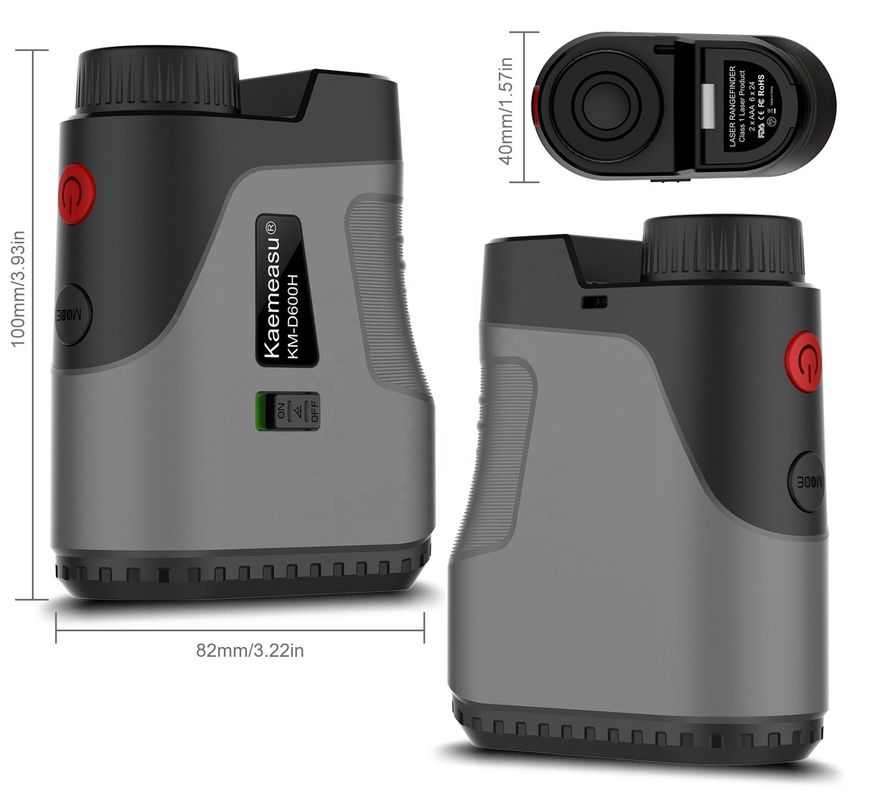 Telescopio portátil de medición de distancia con láser