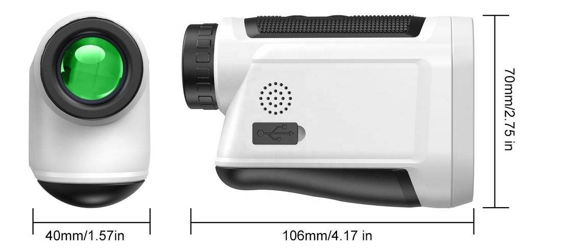 Herramienta de medición de la visión del telémetro láser portátil Mini Medidor de distancia láser con pantalla táctil inteligente LCD