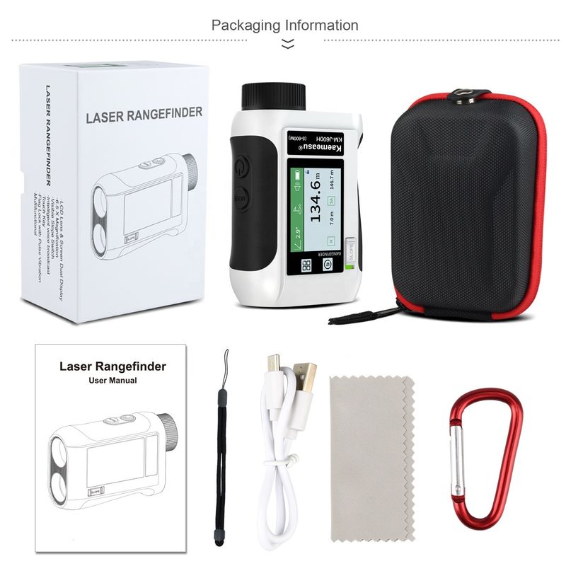 6.5X Magnificación Golf Sport Laser Range Finder con pantalla LCD mejorada e instrumentos ópticos
