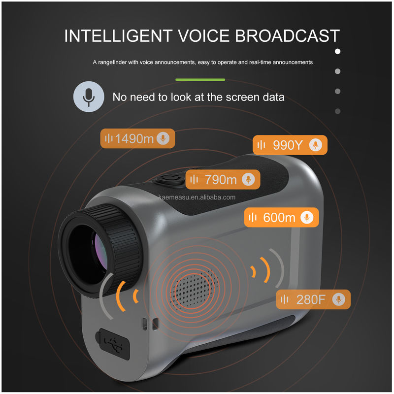 OEM/ODM telémetros láser de voz inteligente Golf con pantalla LCD telescopio deportivo al aire libre 1200m