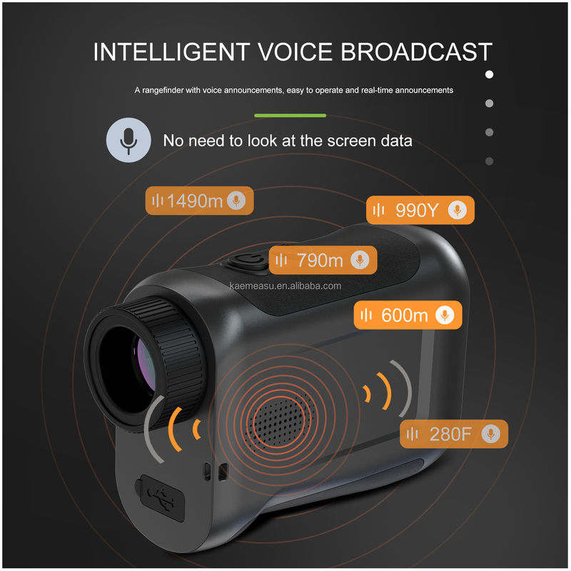 1500m Telescopio monocular de búsqueda de distancia de caza Telescopio de búsqueda de distancia de golf Medidor de distancia láser Medidor de distancia de golf Medidores de distancia de golf