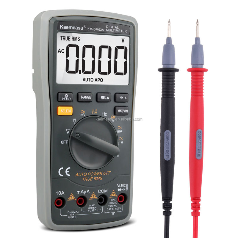 Multitestador antiquema de alta precisión 6000 Cuentas Auto rango Diodo Ture RMS Tester de resistencia a la tensión Multimetros eléctricos