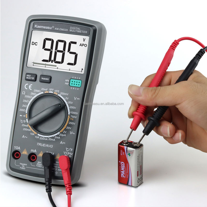 OEM ODM Multimétricos eléctricos T-RMS Prueba de resistencia de voltaje, corriente y capacidad Teste inteligente de multimétricos digitales