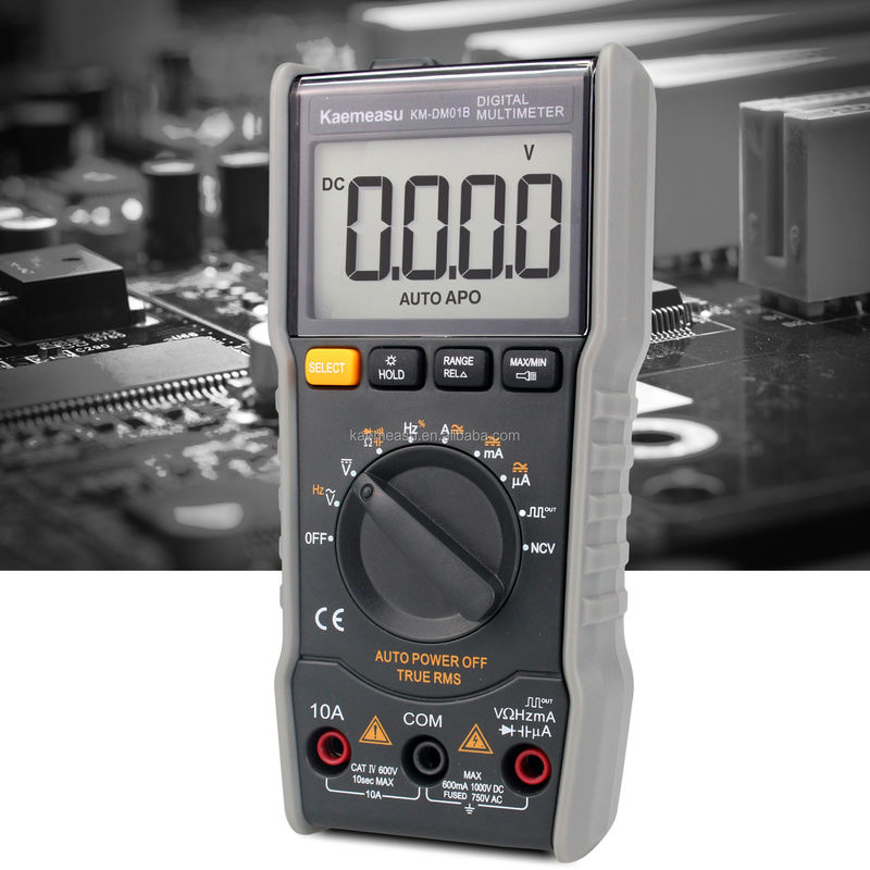 01B Multitestor eléctrico Medidor de voltaje y corriente Multiméter industrial Mini portátil Multimetros digitales inteligentes para automóviles