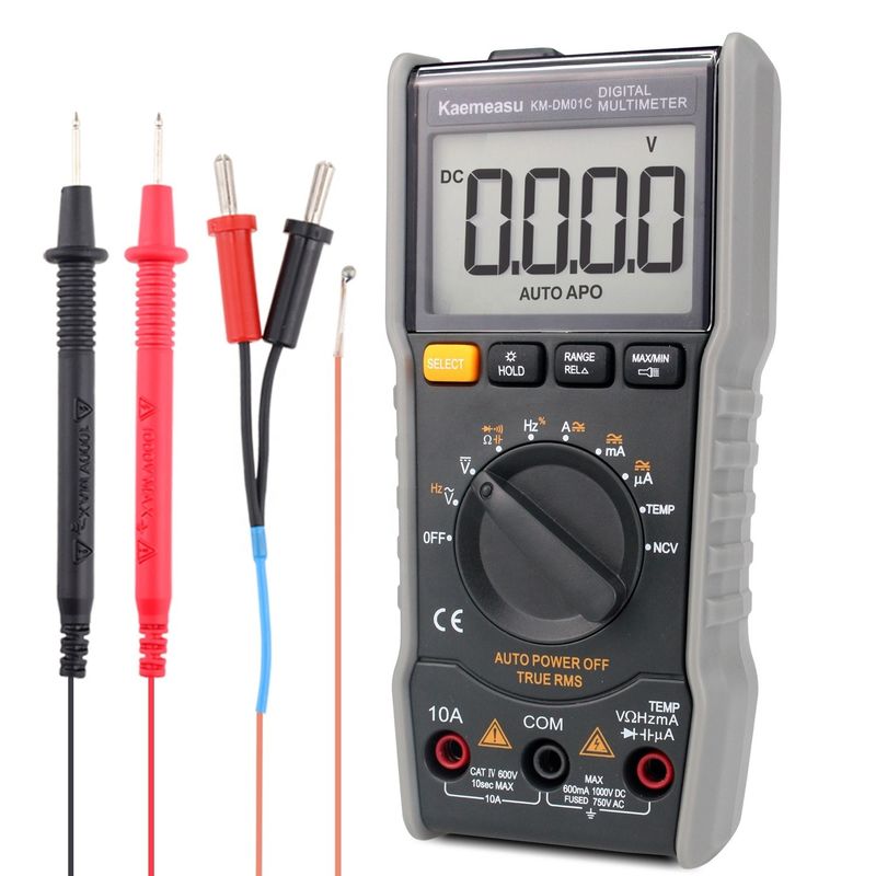 OEM ODM Digital multi tester T-rms multimetro electrónico Ncv Ohm Hz Tester avometer Mini multimetro portátil para la venta
