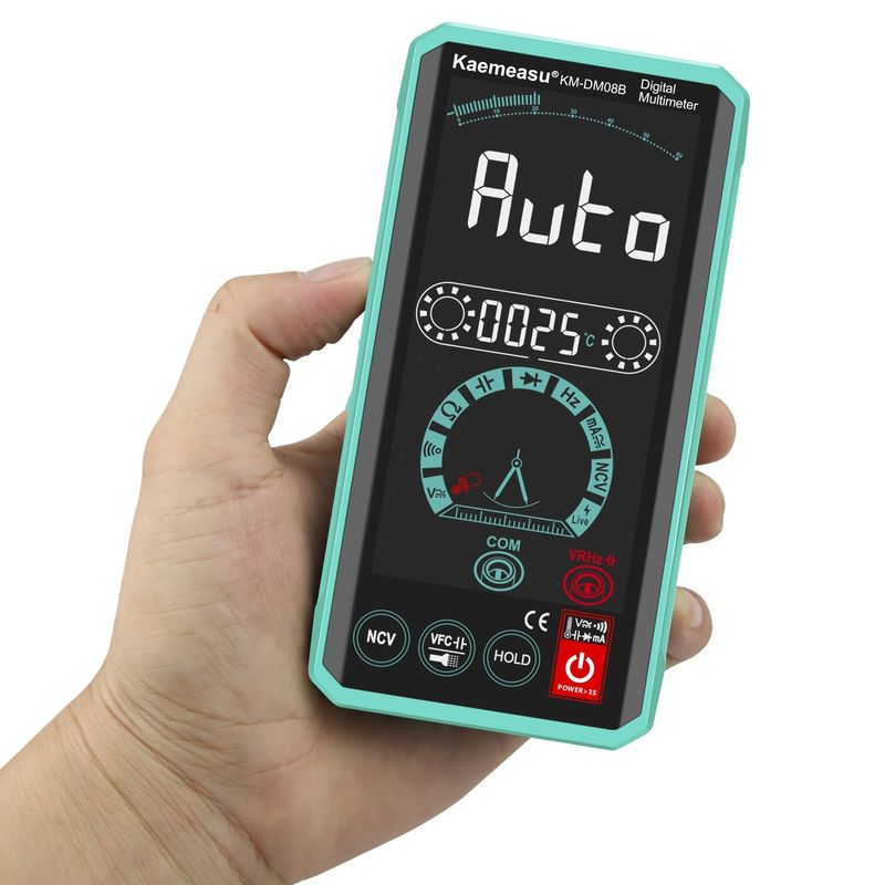 Venta al por mayor Multimetros inteligentes de voz con rms Electrician Bench Multimetros digitales automáticos con pantalla táctil multimetro inteligente