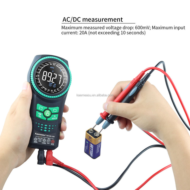 Auto Range Voltage Meters NCV TRMS Diodo de prueba de corriente de resistencia de prueba de abrazaderas Multimetro multimetros digitales inteligentes