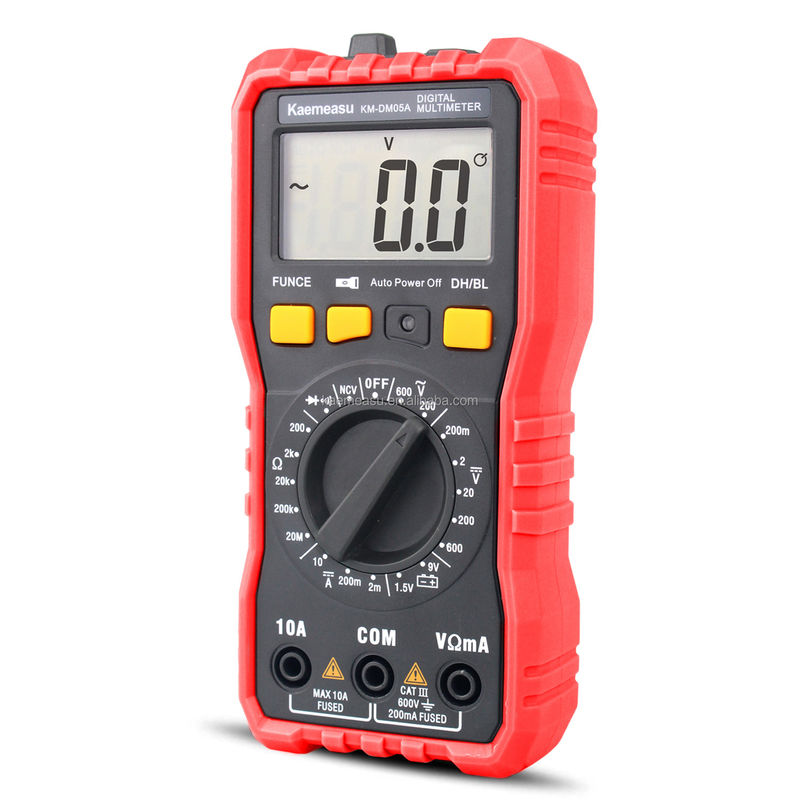 Mini Multimetro portátil digital profesional de electricidad Dattery Voltage Meter Tester de resistencia digital inteligente Multiméter