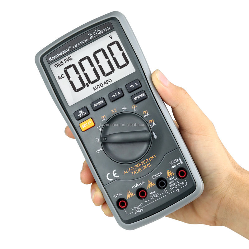 Electrician Auto Range Multitester 6000 Cuentas Análogo Multiméter T-RMS Diodo Prueba Continuidad Buzzer Multimetros digitales