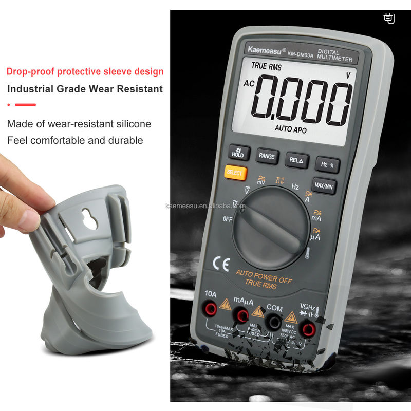 Electrician Auto Range Multitester 6000 Cuentas Análogo Multiméter T-RMS Diodo Prueba Continuidad Buzzer Multimetros digitales