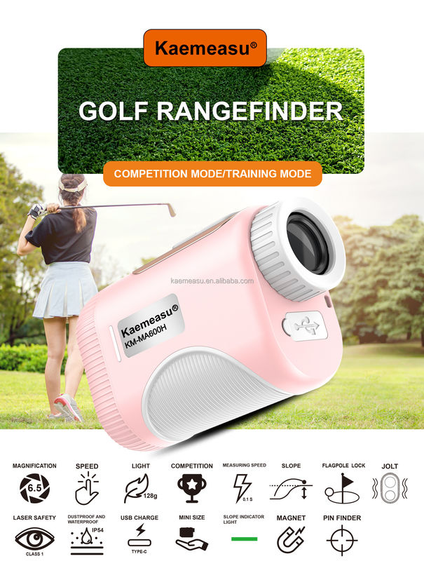 1200m Mini Golf Medidores de distancia Mujeres Niños Deporte al aire libre Laser Range Finder Disparar Telescopio de caza Golf Medidores de distancia láser