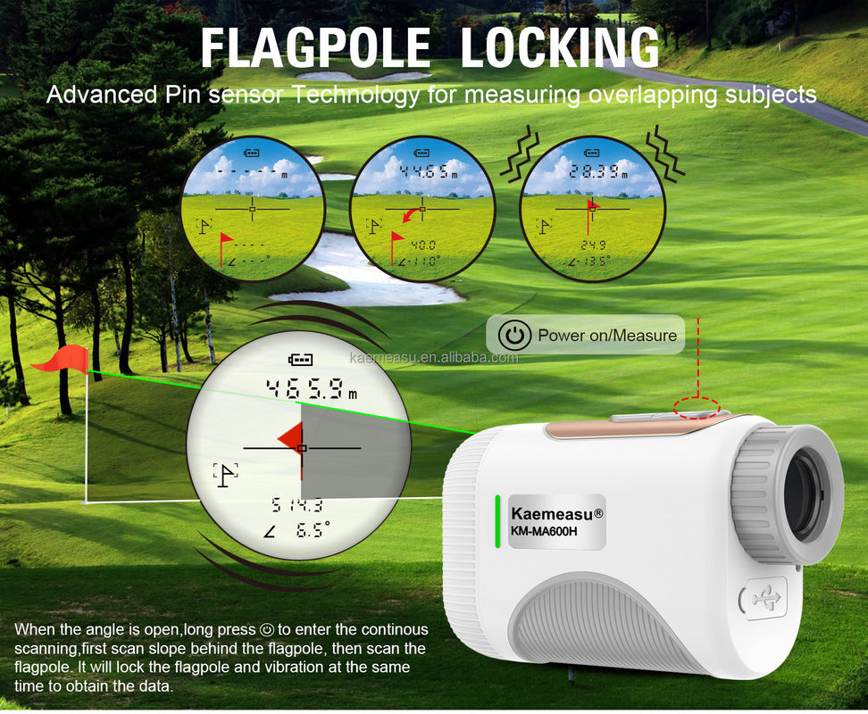 1200m OEM Golf Medidor de distancia Pendiente Alcance láser Distancia medidor Telescopio Golf Medidores de distancia láser