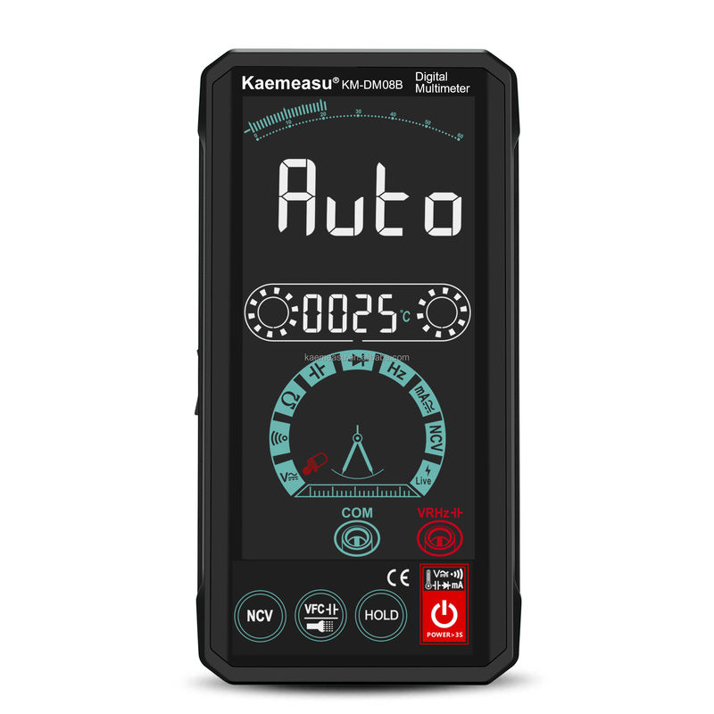 Interacción inteligente entre el hombre y la máquina Multimétricos de pantalla LCD a color Tester de tensión Recargable Multimetro digital inteligente