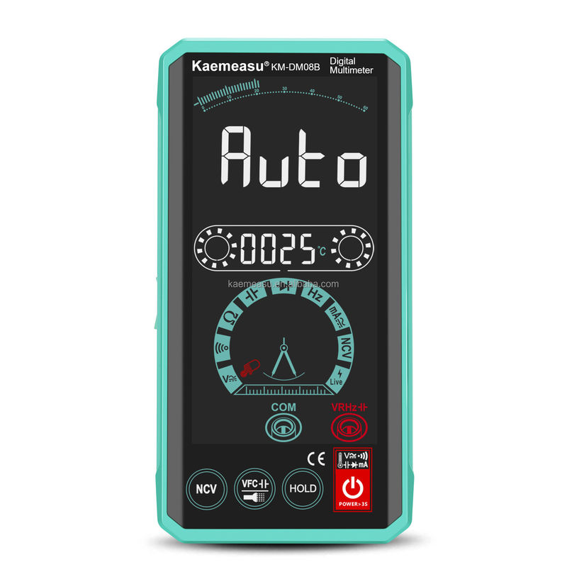 Interacción inteligente entre el hombre y la máquina Multimétricos de pantalla LCD a color Tester de tensión Recargable Multimetro digital inteligente