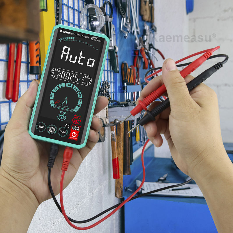 Interacción inteligente entre el hombre y la máquina Multimétricos de pantalla LCD a color Tester de tensión Recargable Multimetro digital inteligente