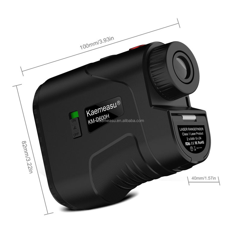 Medidor de distancia láser digital de 500Yd para la búsqueda de distancia de golf y la medición de distancias de larga duración