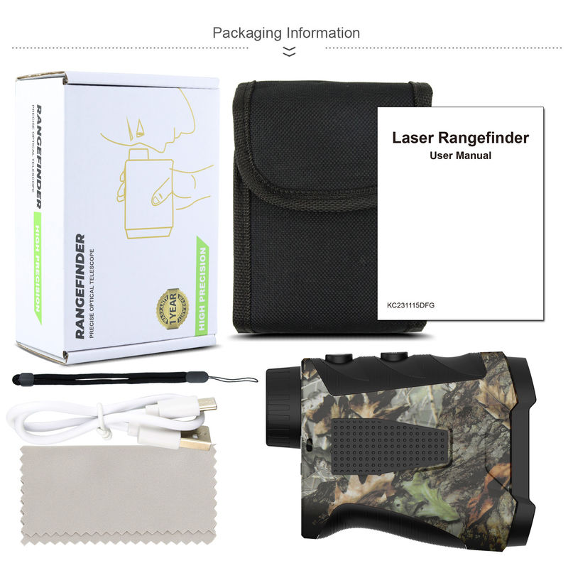 500 Yd Camuflaje Laser Digital Medidor de distancia Magnético Golf Medidor de distancia Laser Telescopio de caza Medidores de distancia