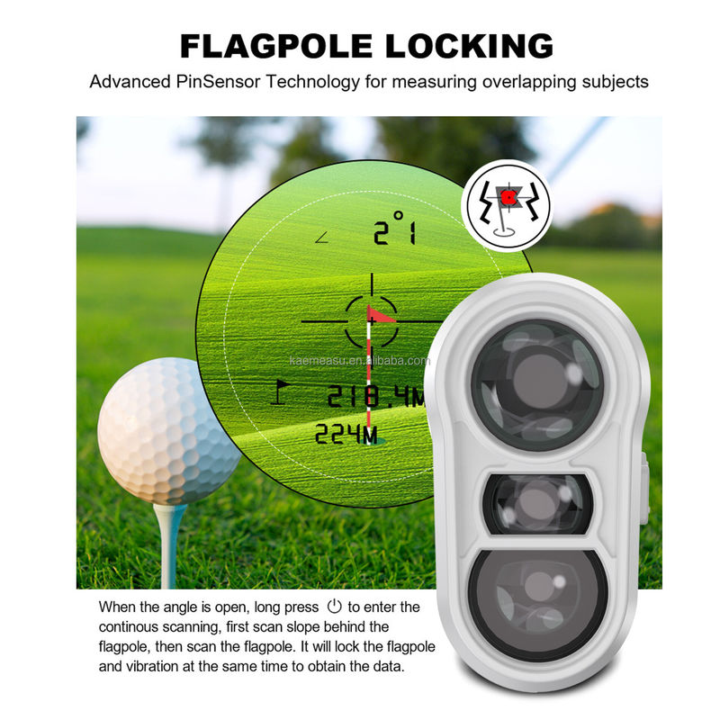 1000m Laser Range Finder Interruptor de pendiente Puente de bandera Bloqueo Distancia recargable Medidor Deportes al aire libre Laser Golf Telescopio medidor de distancia