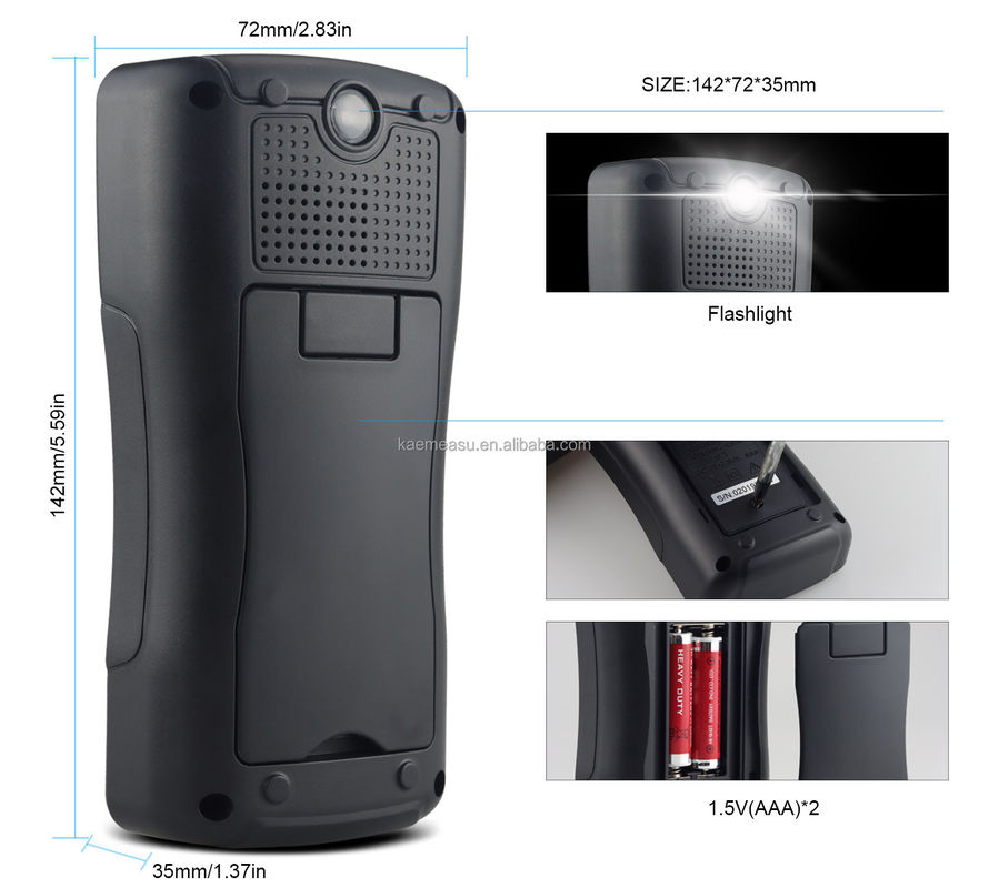 Multimetro de abrazadera digital personalizable para reparación de teléfonos móviles portátil y compacto 142*72*35mm
