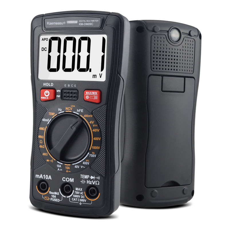Mini multimétrico digital multifunción para medir la resistencia y la continuidad 200mV-1000V 40-40mF
