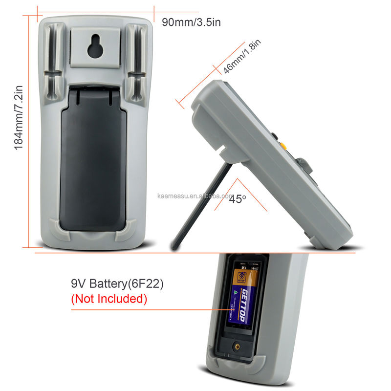 Testador de tensión CA multimétrico inteligente para medir el rango de capacitancias 20nF/200nF/2uF/20uF/200uF/2000uF y 10A de corriente CA máxima