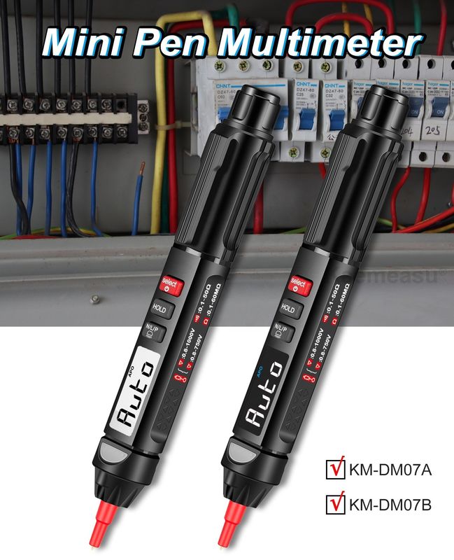 Estilo popular Mini Pen Multiméter digital con vivo / NCV / secuencia de detección de voltaje sin contacto