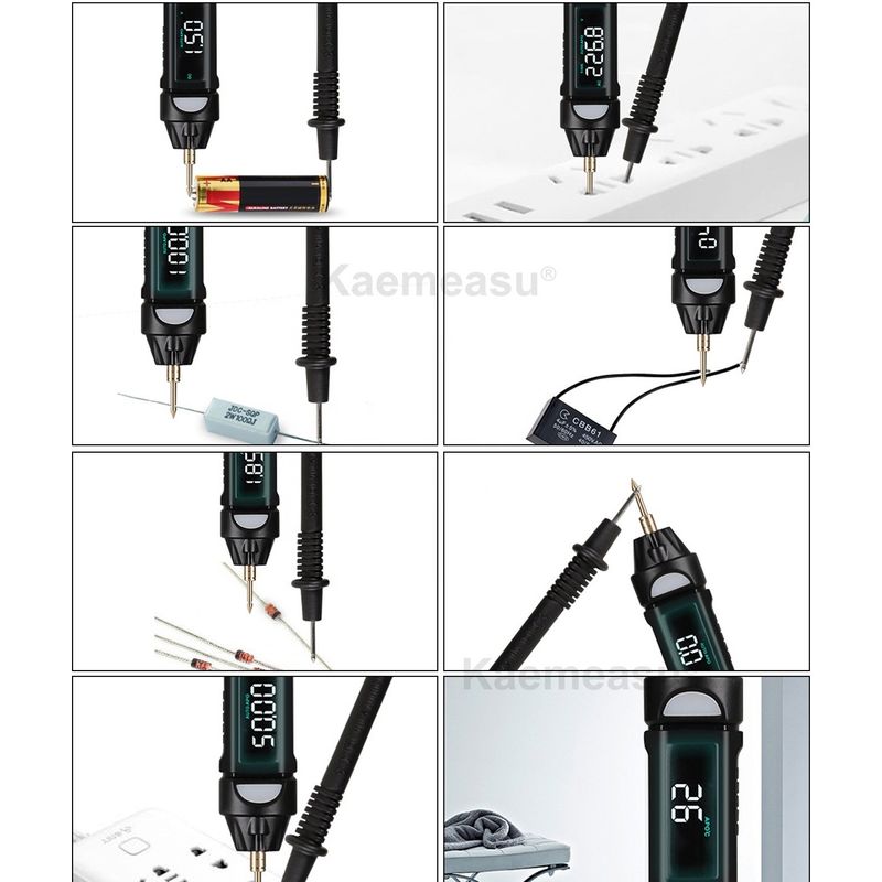 Estilo popular Mini Pen Multiméter digital con vivo / NCV / secuencia de detección de voltaje sin contacto