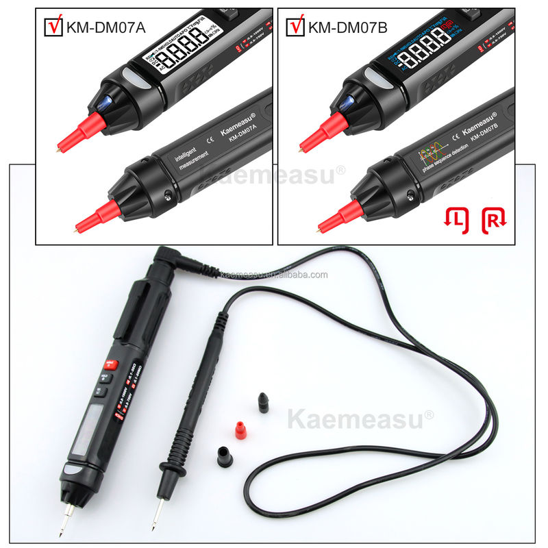 Kaemeasu Mini Pen Digital Multimeter NCV Secuencia de detección de voltaje sin contacto Multiméter Tester Pen Meter