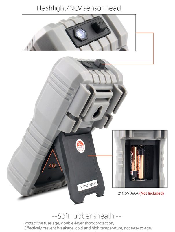 OEM ODM Auto gama 6000 Cuentas Smart Multitester Equipo de laboratorio Multimetros eléctricos digitales