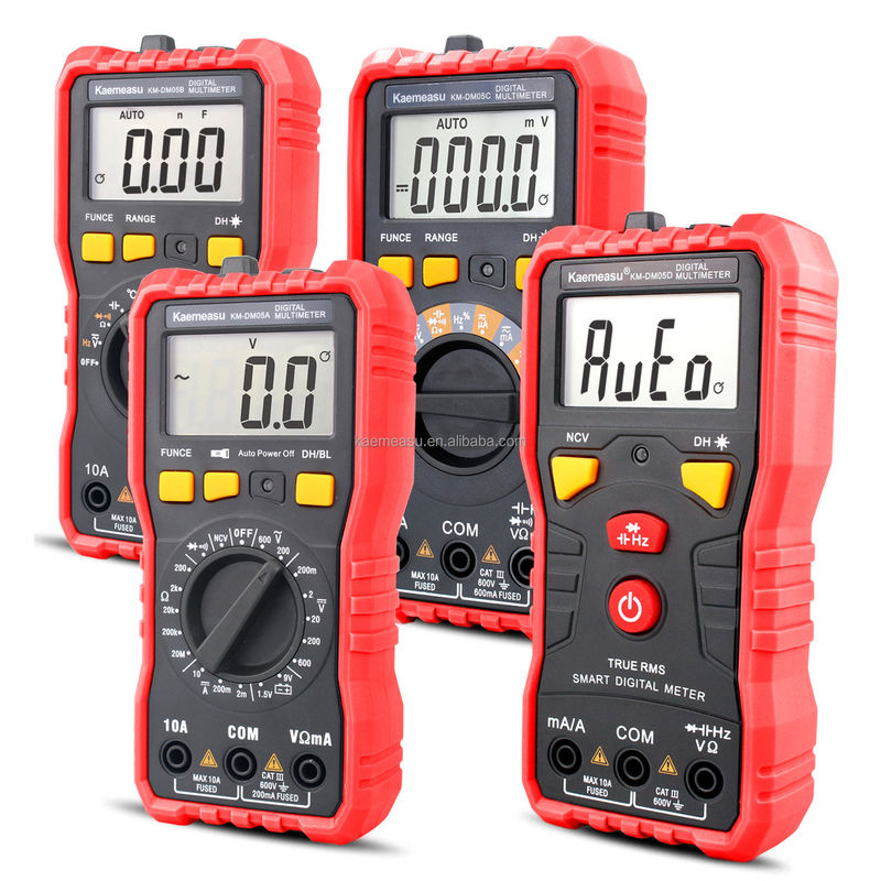 Mini multimetro CC AC Voltagem Corriente Ohm Temperatura T-rms Prueba de alta precisión Electricianos inteligentes Mulímetros digitales Precio