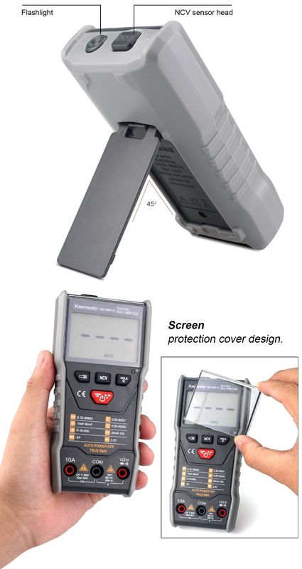 Venta caliente Anticombustión Multitester Tester de resistencia de voltaje Auto Rangeing Profesional Industrial Multimétricos digitales precio