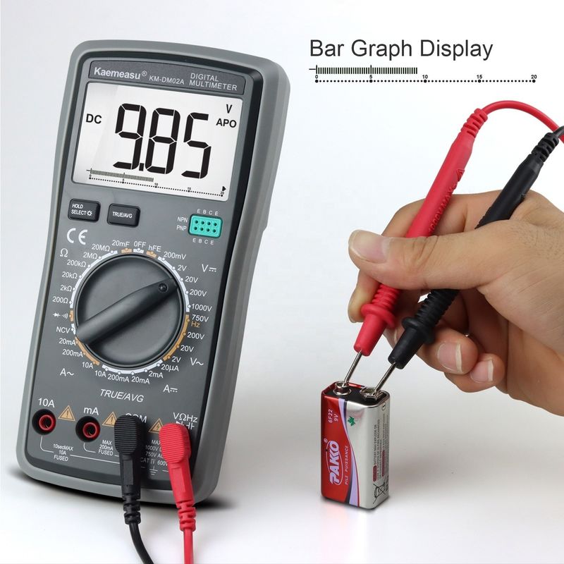 Venta caliente Autoranging Multitester DC/AC NCV T-rms eléctrico inteligente con multimetros digitales True RMS